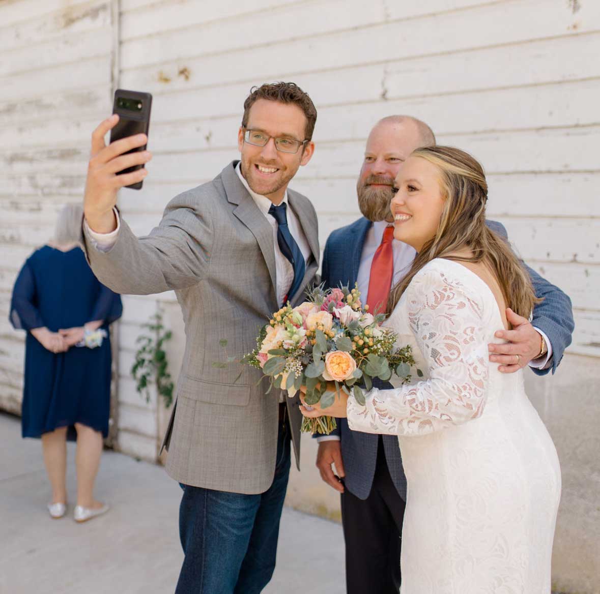 zack-selfie-with-bride-and-groom